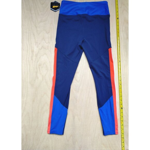 Avia Womens Flex-Tech Crop Leggings Blue/Orange Size Small 4-6 High Compression - Picture 10 of 12